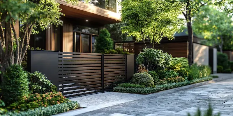 Alu Zäune aus Polen mit Montage