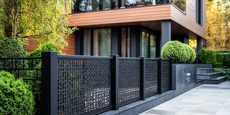 Modern Zaun aus Polen