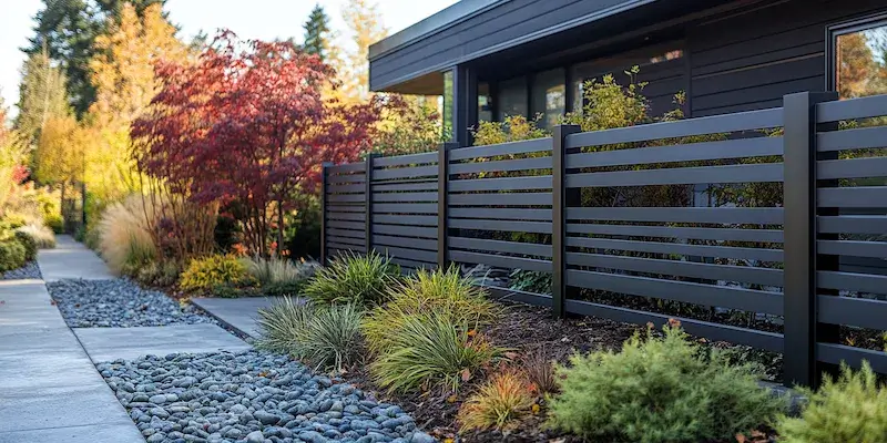 Zaun aus Polen mit Montage